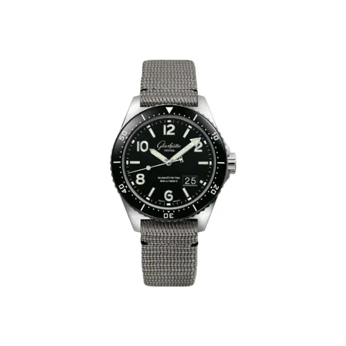 GLASHUTTE ORIGINAL SPEZIALIST Автоматический Механический Механизм Мужские Часы Черный Циферблат Корпус из Нержавеющей Стали