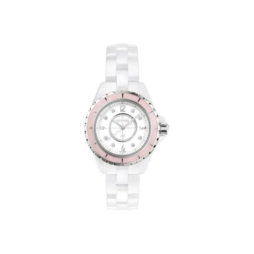 Chanel Наручные часы Кварцевый механизм Керамика Ремешок Белый циферблат Женские