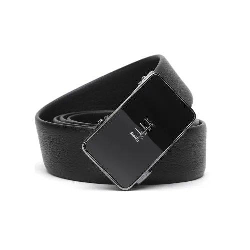 ELLE HOMME Ремни из коровьей кожи, черные, мужские