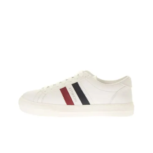 Moncler Низкий Топ Стильный Скейтбординг Мужской Белый