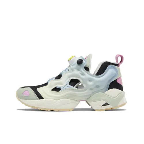 SMILEY x Reebok совместный бренд Классический Instapump Fury 95 SMILEY Low Топ Casual Унисекс Черный Синий Зеленый