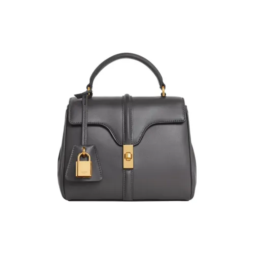 CELINE 16 Satin Calfskin Сумка через плечо Сумка Mini Женская Серый