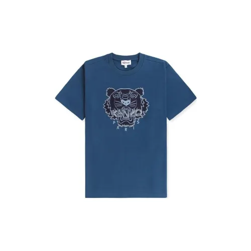 KENZO Мужские синие футболки