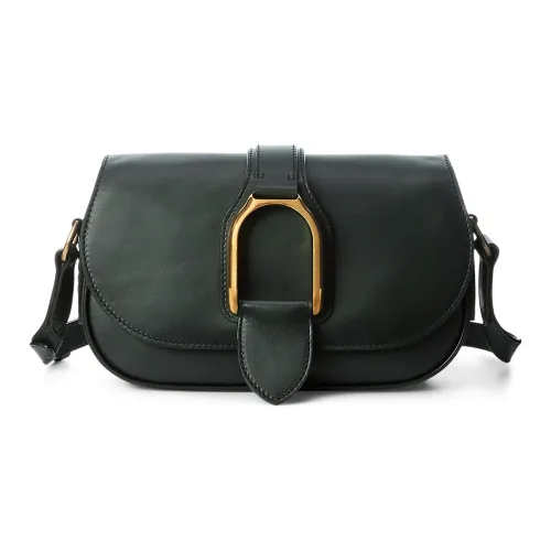 Polo Ralph Lauren Welington Коровья кожа Сумка через плечо Сумка на плечо Стандартная Женская Зеленая