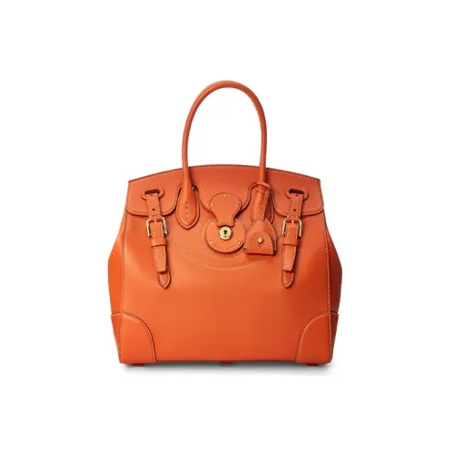 Polo Ralph Lauren Soft Ricky Телячья кожа Сумка Стандартная Мужская Апельсин