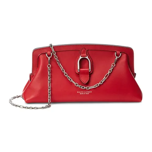 Polo Ralph Lauren Телячья кожа Ручная Сумка через плечо Сумка на плечо Женская Красная
