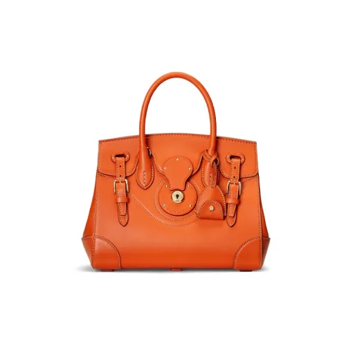 Polo Ralph Lauren Soft Ricky с коровьей кожей сумка из овчины стандартная женская оранжевая