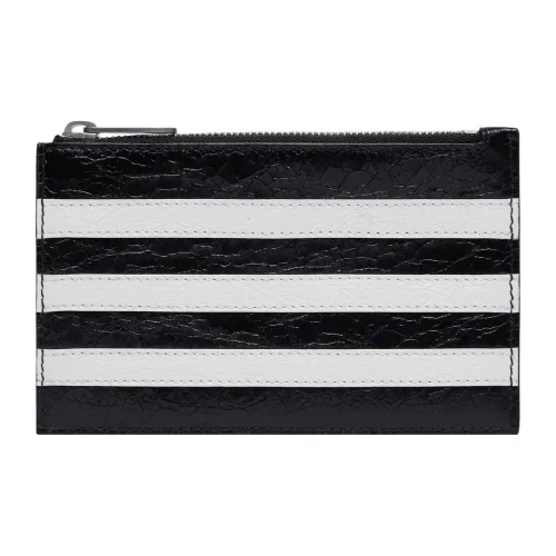 Balenciaga Adidas Коллаборация Sheepskin Coin And Cardholder Unisex Black White -> Баленсиага Adidas Collaboration Sheepskin Coin And Cardholder Unisex Черный Белый