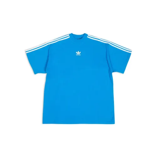 Balenciaga x Adidas Синий Мужской T-рубашки