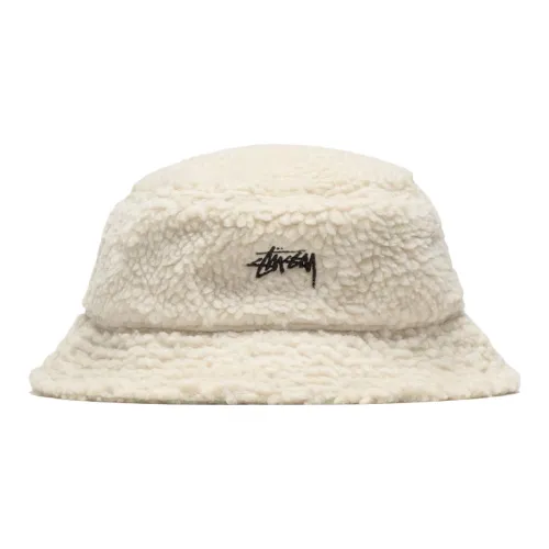 Stussy Полиэстер Шляпа ведра Белая Унисекс