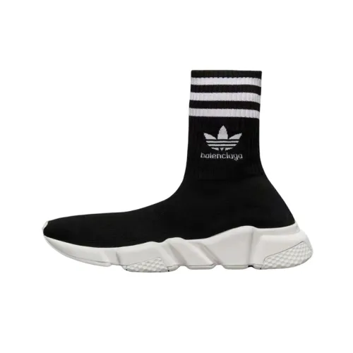 Adidas Originals x Balenciaga Высокий Топ Спортивная Повседневная Обувь Женская Черная