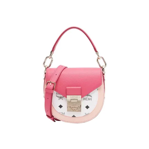 MCM Patricia Visetos GRAIN LEATHER Сумка через плечо Сумка Мини Женская Розовая