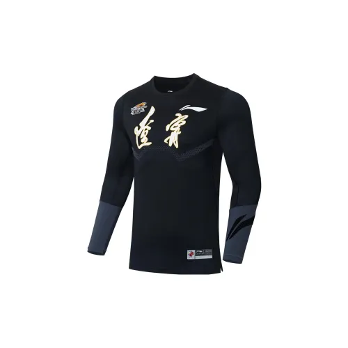 LINING CBA Collection Basketball Collection Т-рубашка Мужская Черная