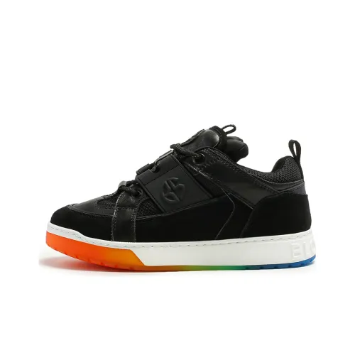 BLOCCO5 Низкие кроссовки для скейтбординга унисекс черные