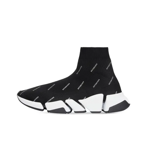 Balenciaga Speed 2,0 High Топ Спортивная Повседневная Обувь Мужская Черная