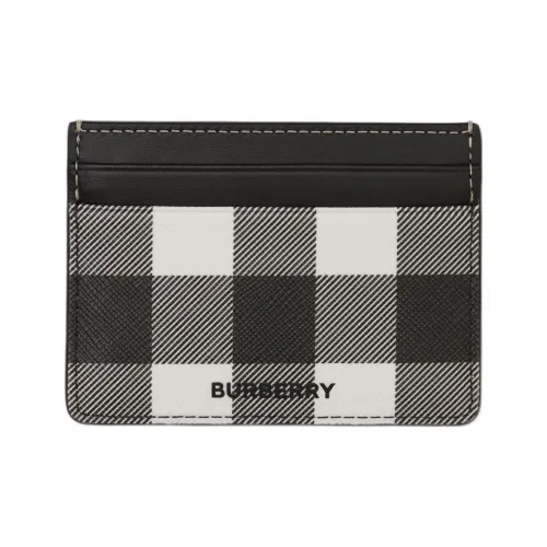 Burberry Футляр Для Карт В Клетку 4 Отделения Для Карт Отделение По Центру Вручную Прокрашенные Края