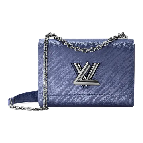 LOUIS VUITTON Twist Epi GRAIN LEATHER Сумка через плечо Сумка на плечо Средняя Женская Морской синий