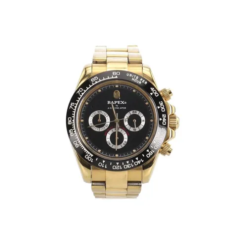 A BATHING APE Кварцевый механизм нержавеющая сталь ремешок унисекс черный 1G30 182 050