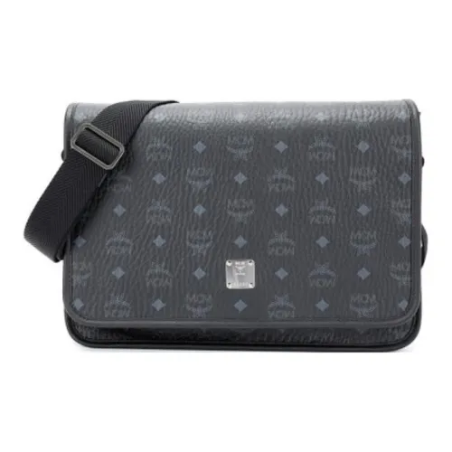MCM Klassik Visetos Кожа Сумка через плечо Средняя Унисекс Черная
