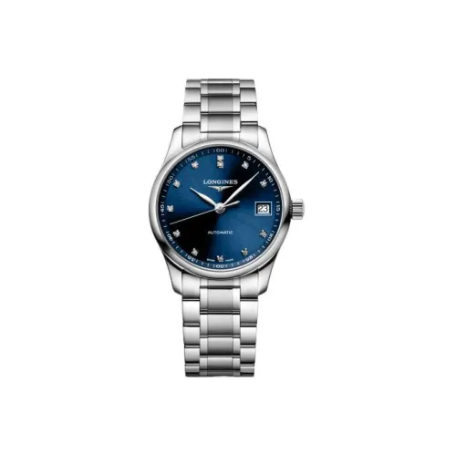 Longines Master Collection Автоматический Механический Механизм Женские Часы 34 мм Синий Циферблат