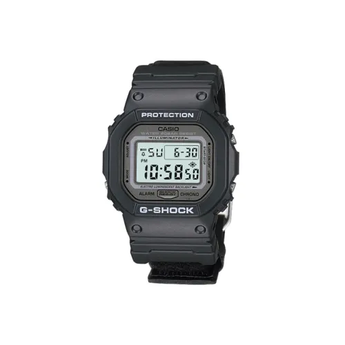 CASIO г Shock Collection Солнечный Кварцевый механизм Смола Ремешок Часы Унисекс Черный Циферблат DW 5600v 1