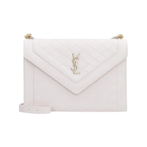 SAINT LAURENT Gaby Sheepskin Portable Crossbody Bag Shoulder Bag Women's White SAINT LAURENT Gaby Овчина Портативная Сумка через плечо Сумка на плечо Женская Белая