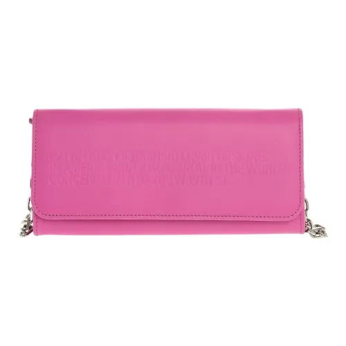 CALVIN KLEIN Телячья кожа Сумка через плечо Кошелек Женские Розовый
