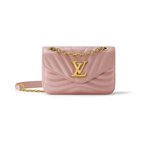 LOUIS VUITTON New Wave Корова Кожа Плечо Сумка Маленькая Женская Розовая