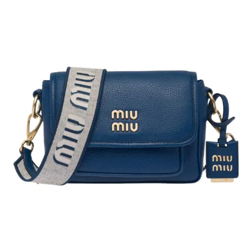 MIU MIU Сумка через плечо из кожи сумка на плечо женская темно-синий