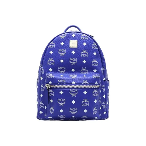 MCM Artificial Leather Backpack Standard Unisex Dark Blue MCM Искусственная кожа Рюкзак Стандартный Унисекс Темно-синий