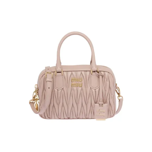 MIU MIU Matelassé Мягкая овечья кожа сумка через плечо сумка женская розовая