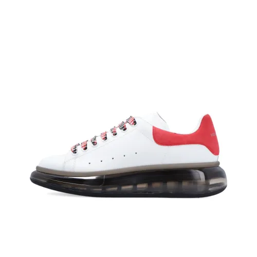 Alexander McQueen Низкий Топ Стильные Скейтбординги Женские Белые Красные