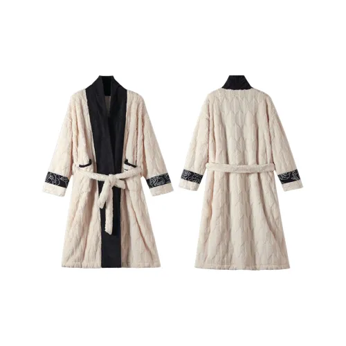 Kerener Экрю Женские Банные халаты