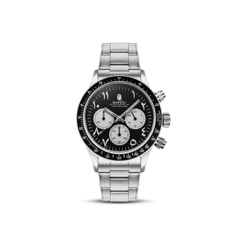 A BATHING APE Кварцевый механизм нержавеющая сталь ремешок мужские часы черный циферблат