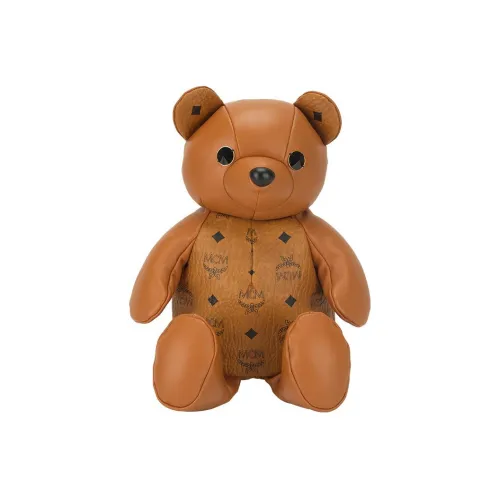 MCM Холст Рюкзак Женские Коньячный Коричневый