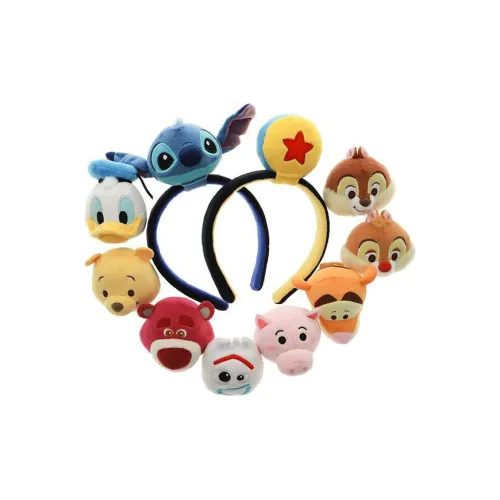 Disney Ободок + THREE Мини Плюшевая Кукла Декорации Мерч по IP