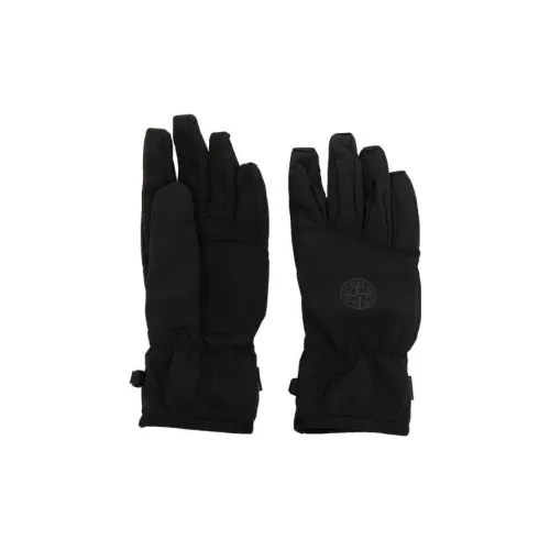 Stone Island Полиэстер, Эластан, Полиуретан Спортивные Перчатки Черные Мужские