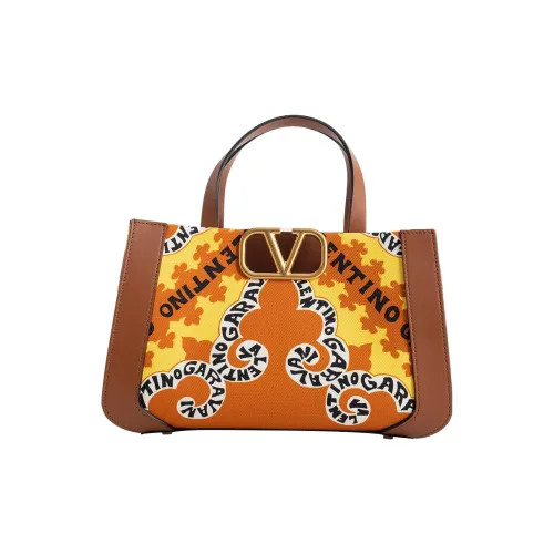 Valentino Garavani Хлопок холст телячья кожа одно плечо через плечо холщовая сумка сумка маленькая женская многоцветная