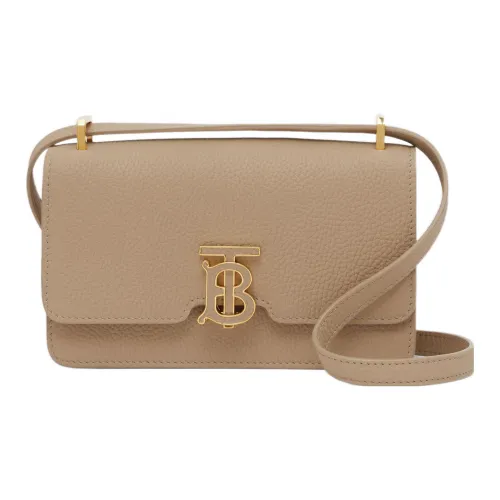 Burberry Телячья кожа Сумка через плечо Мини Женская Пшенично-бежевая