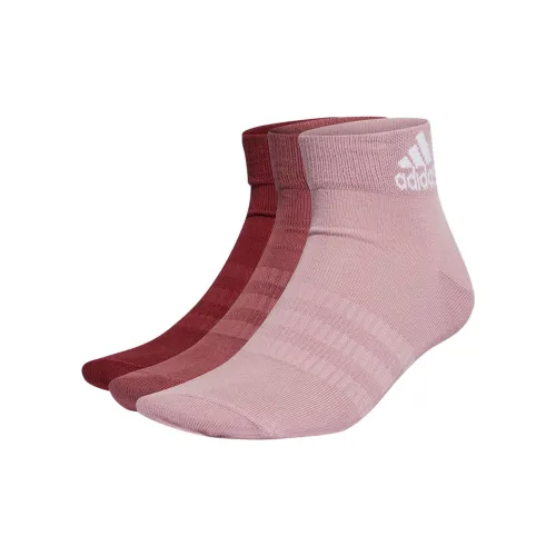 Adidas 1 комплект 3 шт красного цвета/Розовый/Светло-розовый унисекс носки