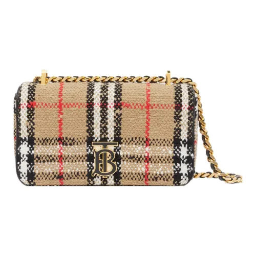 Burberry Lola Сумка Хлопковая Шерсть Смесь Сумка через плечо Мини Женская Коричневая