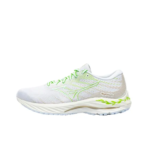 Кроссовки для бега Mizuno Wave Rider 26, низкий топ, травяного зеленого цвета, унисекс