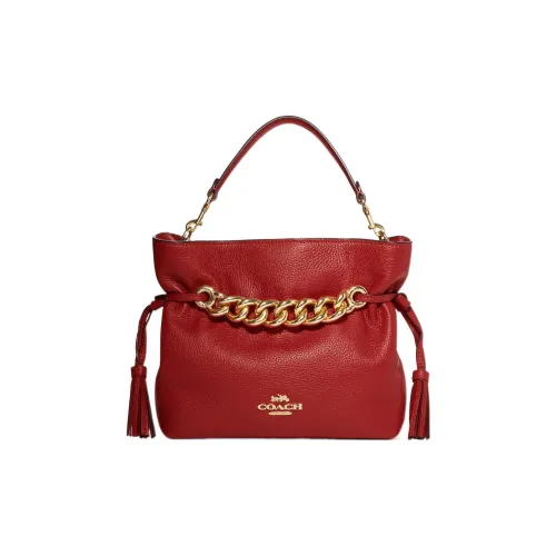 COACH Andy Сумка из галечной кожи сумка через плечо маленькая сумка через плечо женская красная