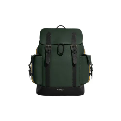 COACH Hudson Коровья кожа Рюкзак Большой Мужской Amazon Зеленый