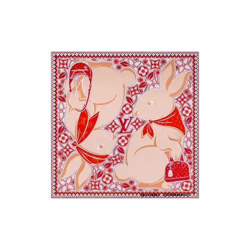 LOUIS VUITTON Precious Rabbit Шарфы из шелка Mulberry Женские