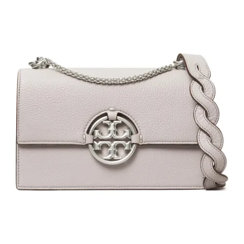 TORY BURCH Miller Litchi Grain Кожа Портативный Crossbody Сумка через плечо Женская Зеленая Фиолетовая Серый