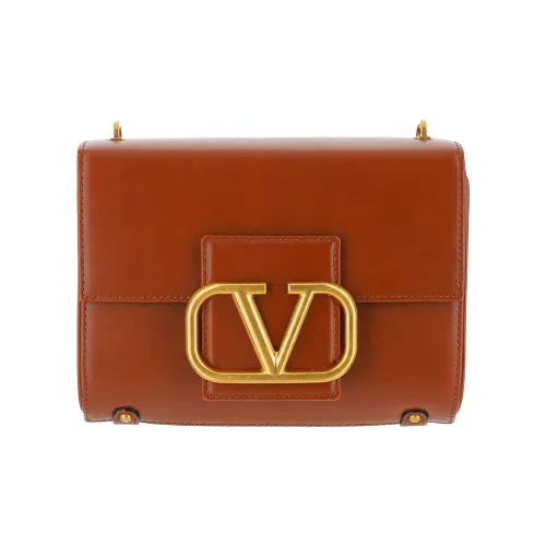 Valentino GARAVANISTUD SIGN Телячья кожа Сумка через плечо Сумка на плечо Женская Коричневая