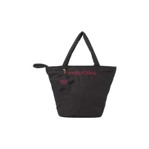 See By Chloe Ткань Тоут Сумка Сумка для покупок Сумка Женская Серого цвета