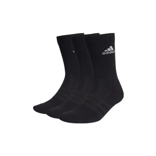 Adidas 3 пачки черные мужские носки до колена