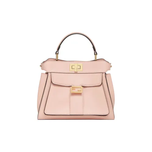 FENDI Peekaboo Сумка через плечо из коровьей кожи мини-сумка для женщин розовая